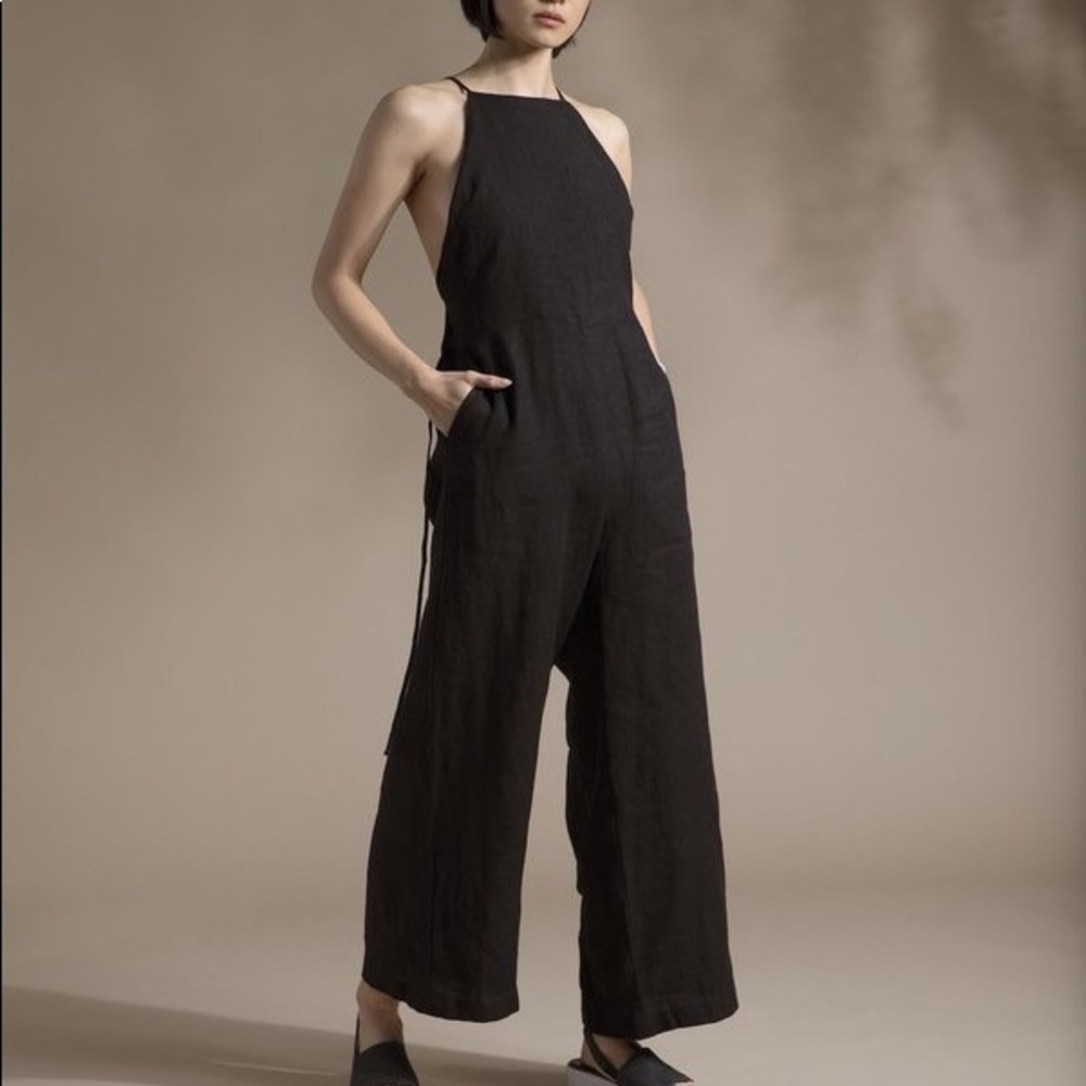 Par en Par Raw Silk Jumpsuit